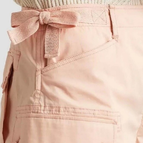 NWT Ralph Lauren Twill Cargo Chino Cotton Stretch Shorts Pale Pastel Pink SZ 10 - Picture 4 of 10